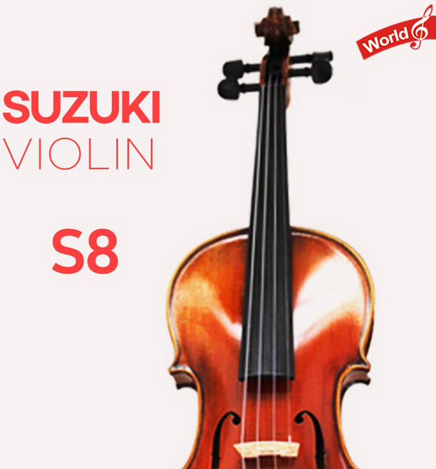스즈키 바이올린 S8 입문용 연습용 4/4 Suzuki 풀세트, 1개