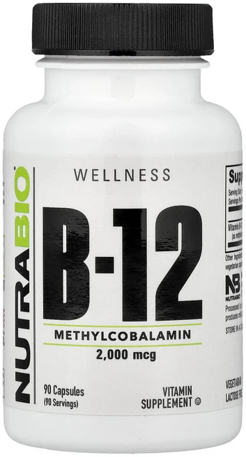 뉴트라바이오 비타민B-12 2000mcg 90 캡슐, 1병, 90정 - 쿠팡