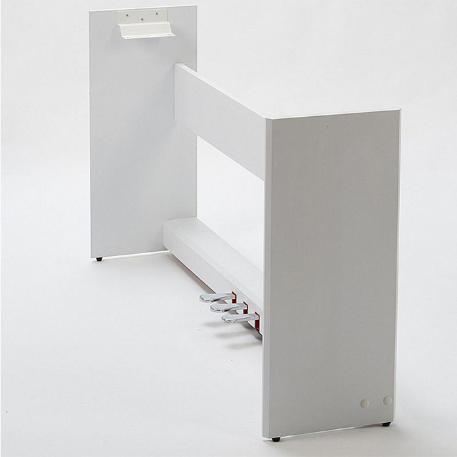 전자 피아노 거치대 키보드 받침대 우드 오르간 프레임 3페달, F. 화이트 P48P105P115 3 단 나무 프레임, 1개