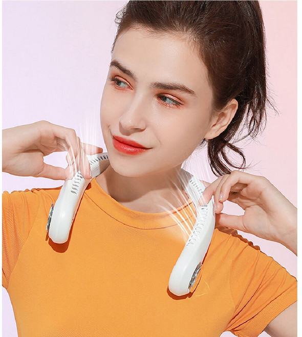 비엠몰 넥밴드 목 LED 선풍기 소형 목선풍기 목에거는선풍기 넥풍기 목덜미