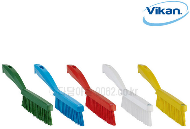 바이칸 폭이좁은 자루솔 청소솔 4195 핸드솔 청소용품, 빨강, 1개