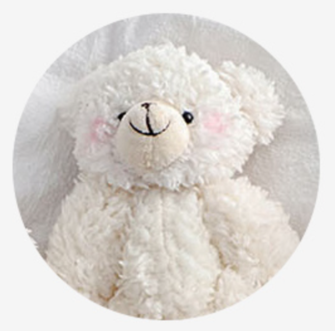 [낭만스토어] 몽총한 곰돌이 키링, 1개, 크림