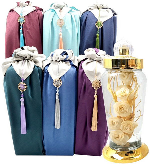 인삼담금주 키트 만들기 재료 담금인삼주 선물[담금술제외], 1세트, 1.8L(인삼꽃6송이 선물세트)