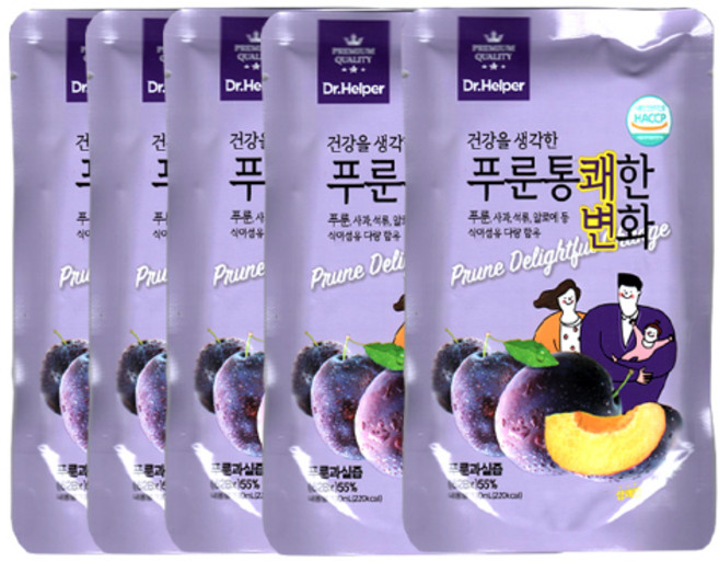 네오팜 푸룬 통쾌한변화(푸룬과실즙55%) 100ml, 5개