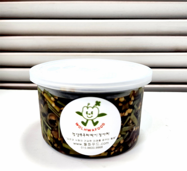 (원물)청양부추 짜박이 장아찌 280ml_수제반찬, 280ml 일반(택배)포장