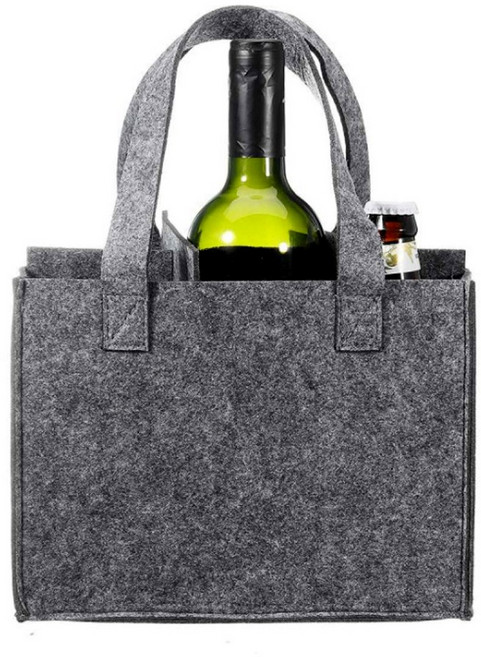 도토로 6구 펠트 와인백(24x18cm) (그레이)