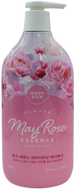 해피바스 로즈 에센스 브라이트닝 바디워시 꽃향, 900g, 1개