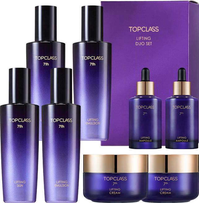 참존 탑클래스 리프팅 듀오 세트 8종(스킨2+에멀젼2+앰플2+크림2), 1세트