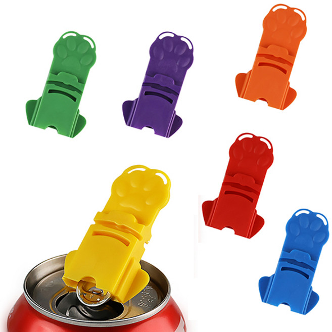 고양이 발 이지 캔 오프너, 1세트, 6색