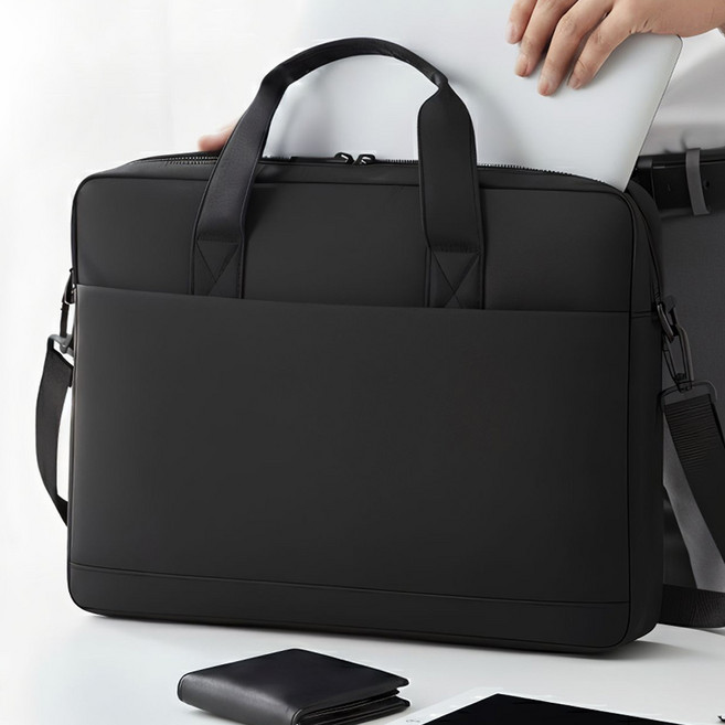 나인비 노트북가방 가벼운 서류가방 16인치 17인치, 1개, 블랙