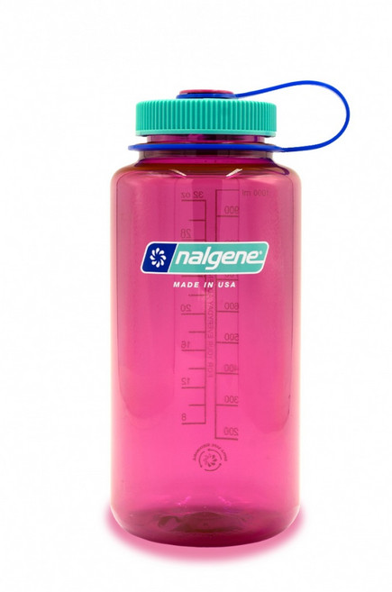 NALGENE 1000cc 寬嘴運動水壺 登山健行水瓶, 電洋紅, 1個, 1L