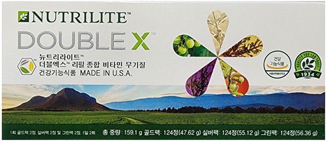 뉴트리라이트 더블엑스 리필 종합 비타민 무기질, 372정, 1개