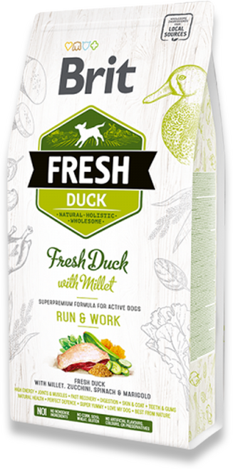 브릿 프레쉬 생육사료 런앤워크 덕, 1개, 12kg, 오리