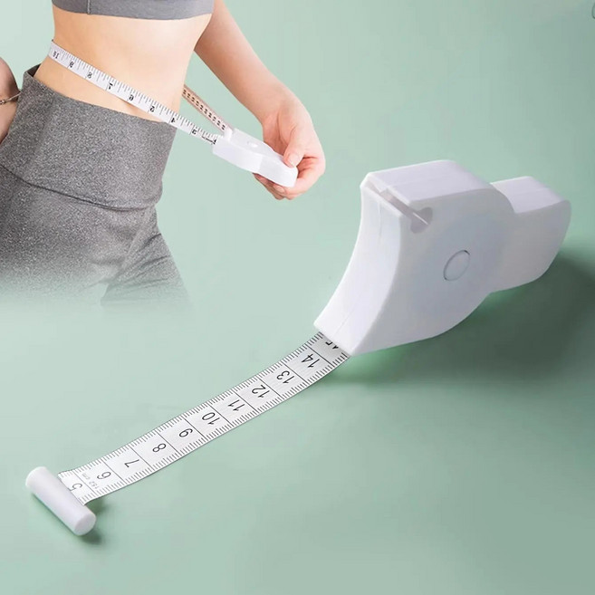 미니 다이어트줄자 휴대 간편 신체 측정 줄자, 1개, 오프 화이트