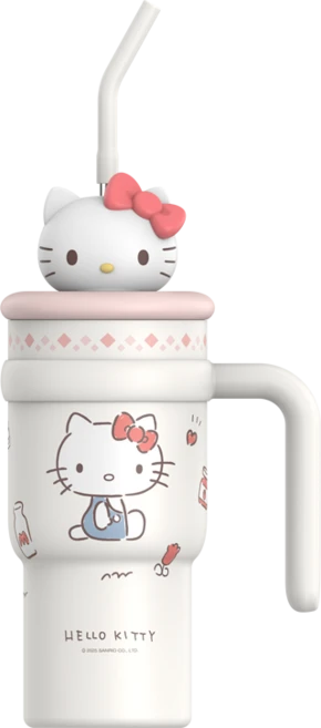 크로스 보더 산리오 텀블러 700밀리리터, 1개, 700ml, 700ml 헬로키티 - 쿠팡