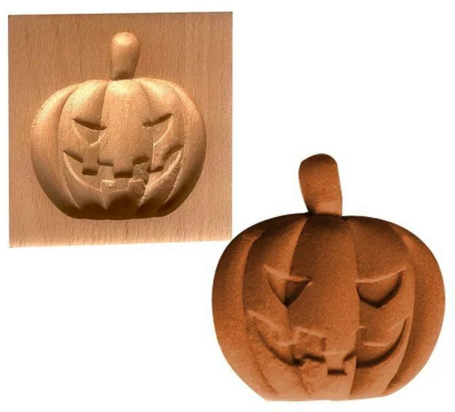 솔방울 나무틀 쿠키틀 화과자 다식틀 월병틀 크리스마스 떡살 몰드, 12. 할로윈호박(10x10x2cm), 1개