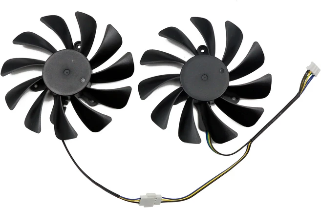 Zotac GeForce GTX 1070Ti AMP Edition 그래픽 카드 냉각 팬용 95mm 쿨러 교체, 01 NO logo