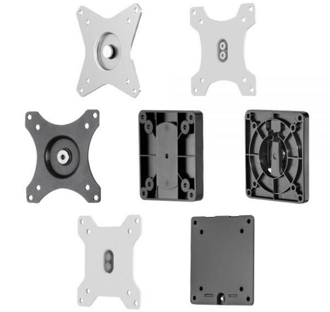 카멜마운트 싱글 듀얼 모니터암 전용 베사 베사판 부품 단품, BMA2, 블랙