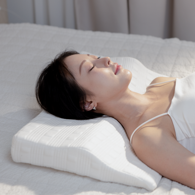 닥터신 에어밸런스 베개 인체공학적 기능성 경추베개 낮은베개, 1개, 화이트