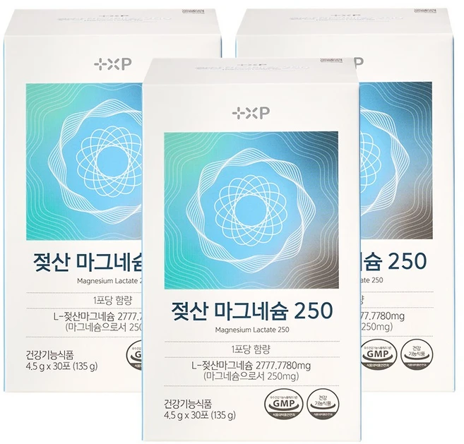 젖산마그네슘250 마그네슘분말 가루마그네슘 락트산 레몬맛 흡수율좋은마그네슘, 3개, 30회분 - 쿠팡