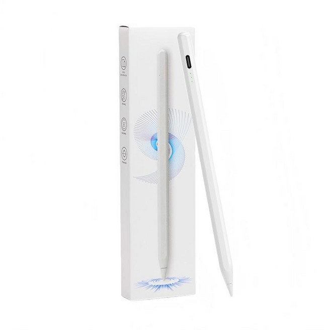 iPad 觸控筆 電容筆 適用於iPad Pro/Air 防誤觸 傾斜感壓 手寫筆 繪畫筆, 1個, iPad專用電容筆,iPad mini 6