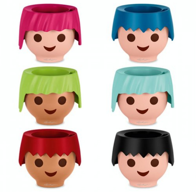 테온셀 PLAYMOBIL 레츄자 OJO (플레이모빌 디자인 화분), 6.라벤블랙, 1개