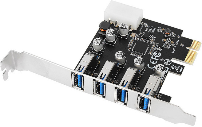 넥스트 NEXT-405NEC LP 4포트 USB3.0 확장카드 PCIe타입 USB카드, NEXT-405NEC EX, 1개
