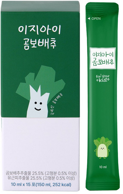 이지아이곰보배추 시럽 유아 아기 어린이 곰보배추액상스틱 배암차즈기 진액, 10ml