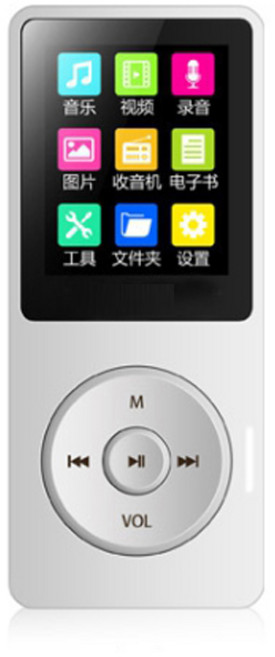 UnisCom 多功能MP3/MP4隨身聽, 1個, 支援外放 白色(8G,送耳機)