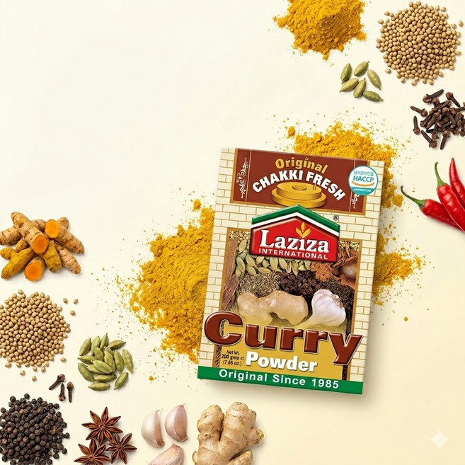Laziza Curry Powder Masala 커리 파우더 마살라, 200g, 3개