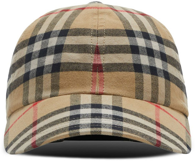 버버리 노바 체크 베이스볼 캡 모자