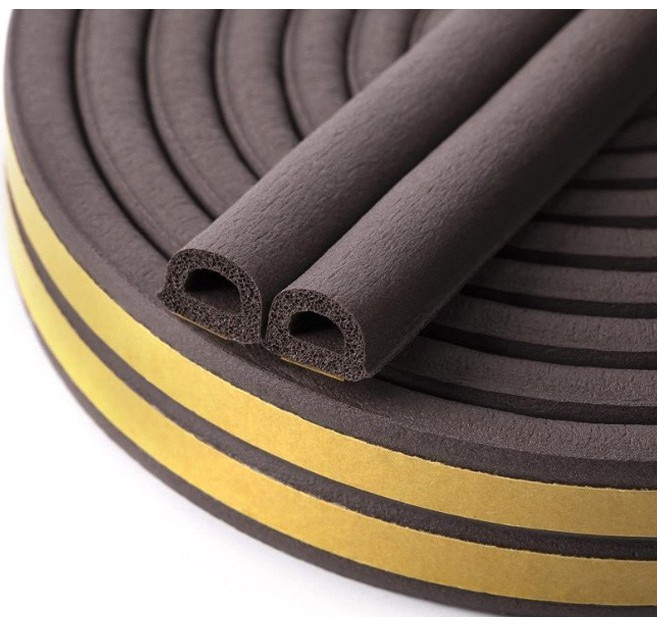 20m 25m 2중 방풍 방음 문풍지 틈막이 테이프 문틈 방음 현관 문 문풍지 바람 막이, 브라운 5m, 5개