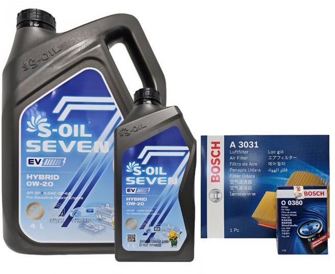 쏘렌토 MQ4 하이브리드1.6 엔진오일세트 세븐EV 0W20, 1세트, 세븐 EV 0W20 4L+1L O0380-A3031