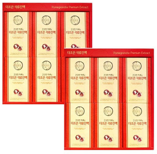 청다원 더조은 석류진액 30포세트x2 설 추석 선물세트, 더조은 석류진액30포세트 x2, 2.1L