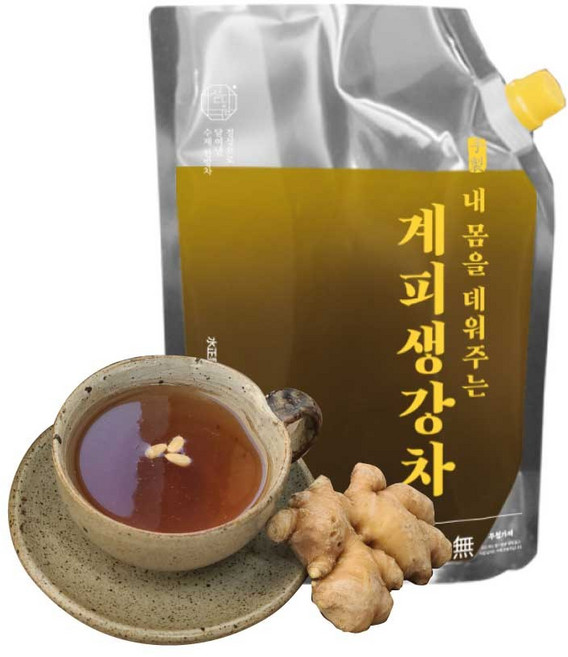 수제 생생강 계피생강차 수정과 대용량 카페납품, 1개, 1개입, 1L