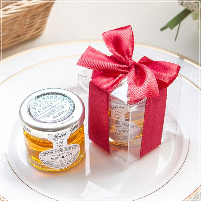 婚禮小物 Tiptree 迷你蜂蜜小禮盒（紅色緞帶）桌上禮, 28g, 2個