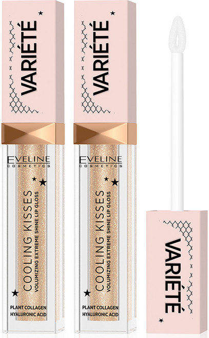 에블린 바리에테 쿨링 키스 립 글로스, 아이스 민트, 6.8ml, 2개