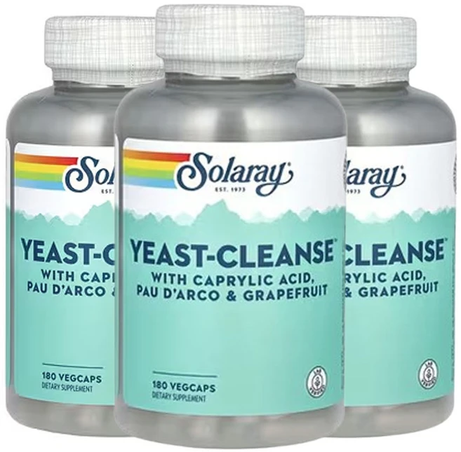 솔라레이 Yeast-Cleanse 180베지캡슐, 3개, 180정 - 쿠팡