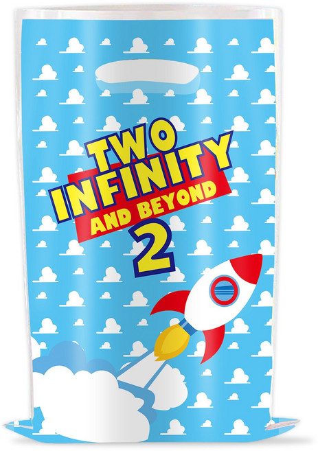 토이 스토리 피규어 애니메이션 귀여운 장난감 테마 일회용 파티 용품 세트 만화 캐릭터 식기류 테이블보 접시 컵 냅킨 포함 생일용, [05] Gift bag 10pc