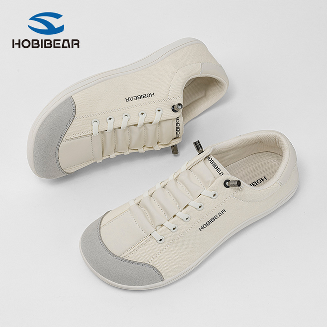 HOBIBEAR 帆布休閒鞋，透氣舒適輕便耐磨簡約時尚男鞋
