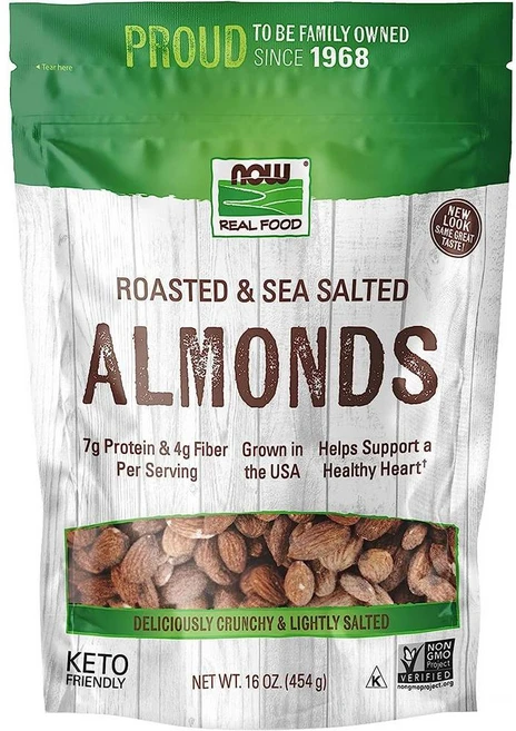 나우푸드 구운 소금 아몬드 0.5kg, 1개 - 쿠팡