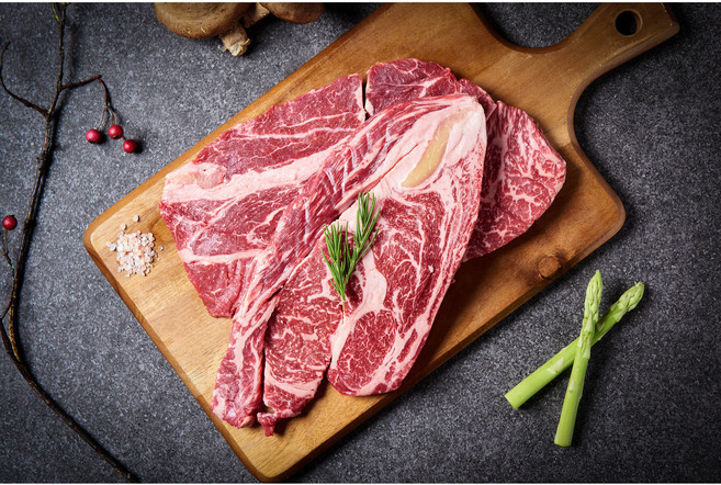 [봉화신덕산한우]봉화 한우 ++등급 등심 구이용 (냉장) 단품, 2개, 300g