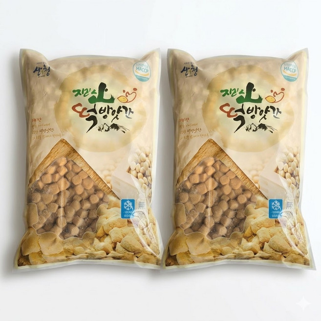 지리산 굳지않는 빙수인절미 빙수떡 2키로 콩알사이즈, 2kg, 2개