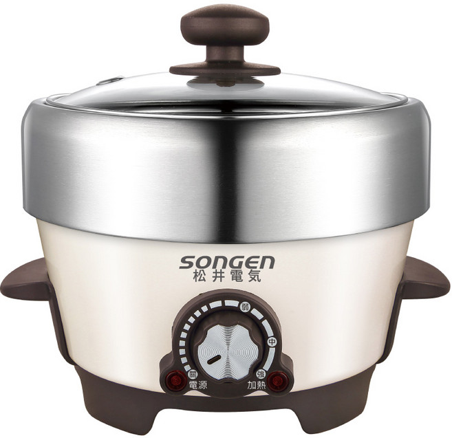 SONGEN 松井電気迷你多功能電鍋 蒸煮燉多功能, SG-810A