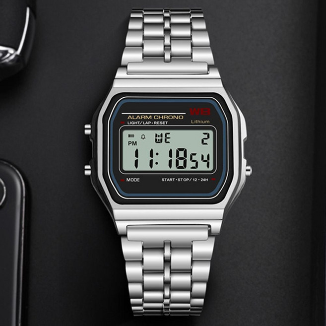메탈시계 메탈 수능 군인 군대 손목 전자 시계