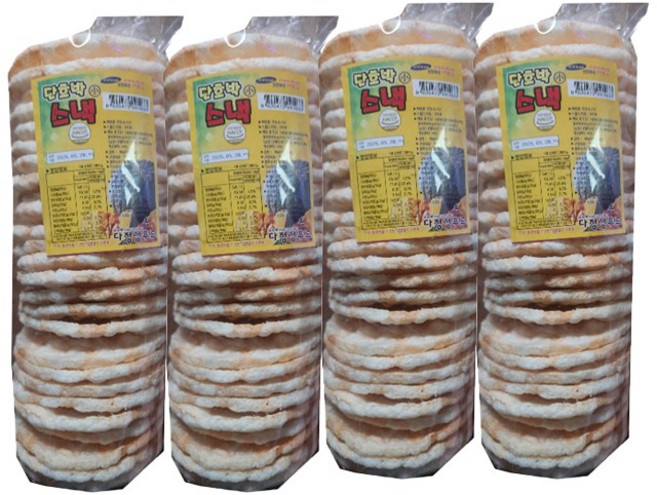 다정성푸드 단호박 스낵 뻥튀기 뻥과자, 4개, 90g