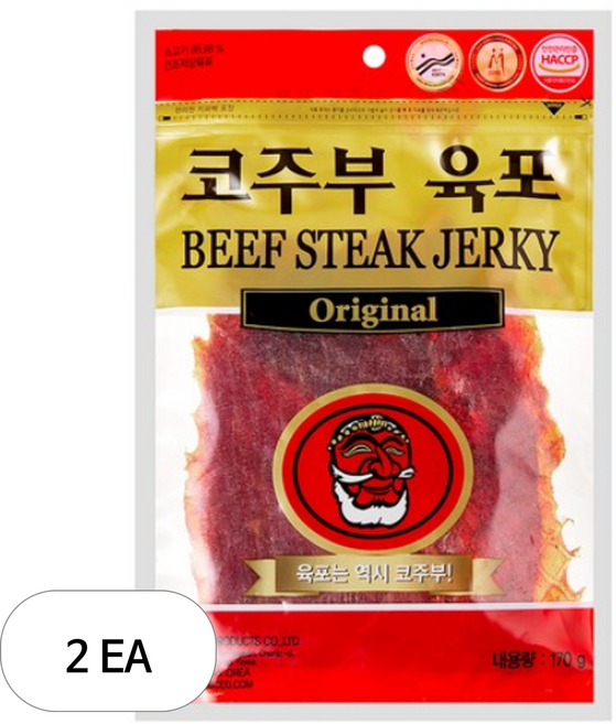 코주부 오리지널 육포, 170g, 2개