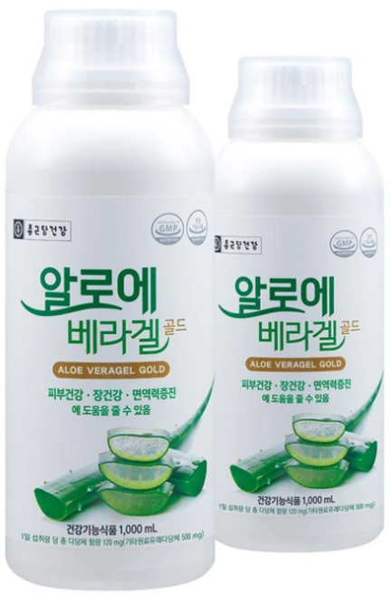 종근당건강 알로에 베라겔 골드, 1개, 2L