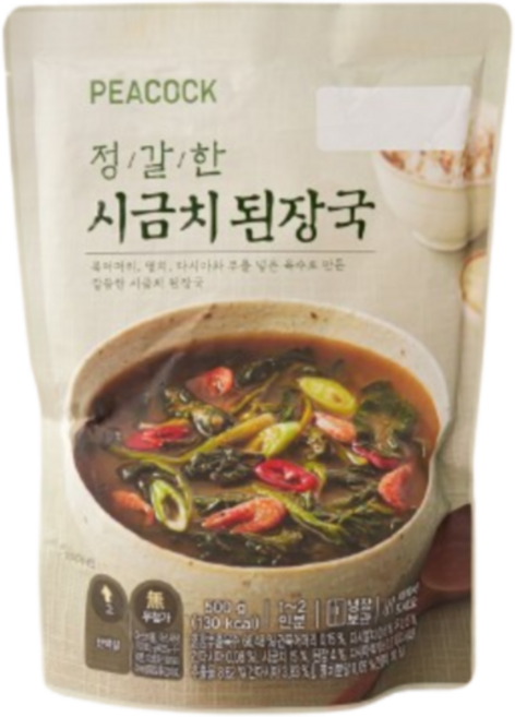 피코크 정갈한 시금치된장국 500g, 2개