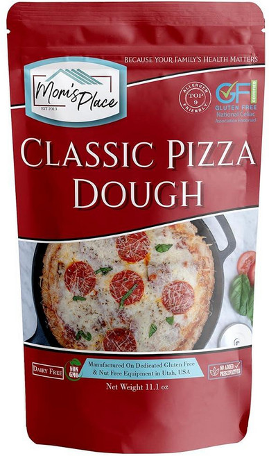 Mom's Place GlutenFree 클래식 피자 도우 믹스 글루텐 프리 유제품 견과류 크러스트 1개 만, 31g, 1